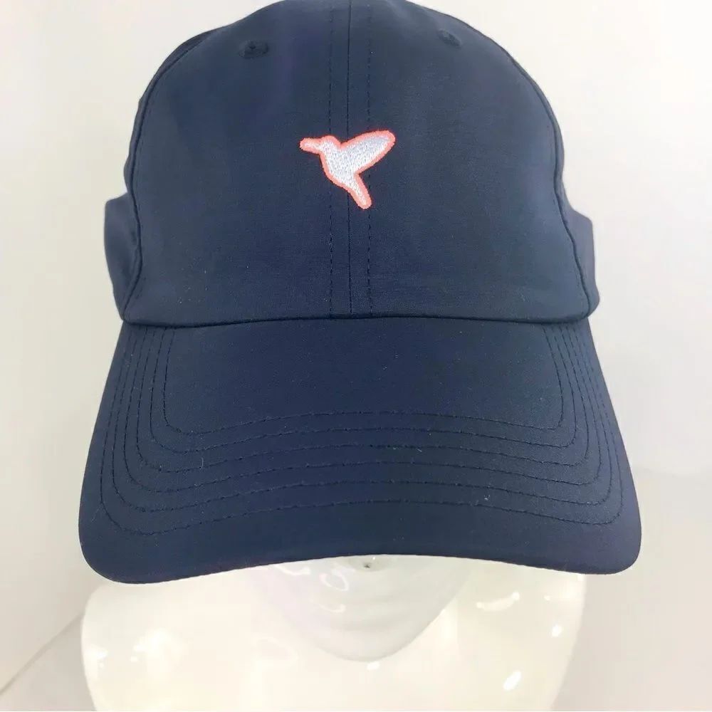 Birddogs Navy Blue White Embroidered Bird Logo Nylon Ball Cap